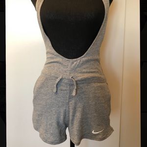 Nike Gray Gym Activewear Romper Jumpsuit XS